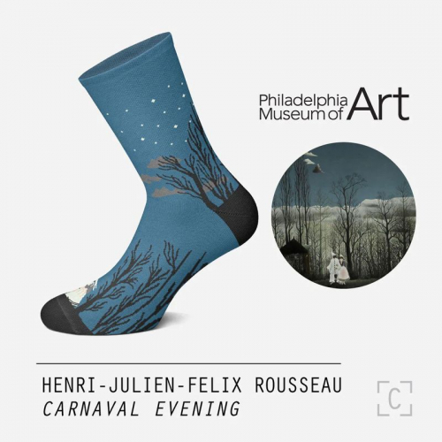 Socken Kunstwerke - Rousseau "Eine Karnevalsnacht"